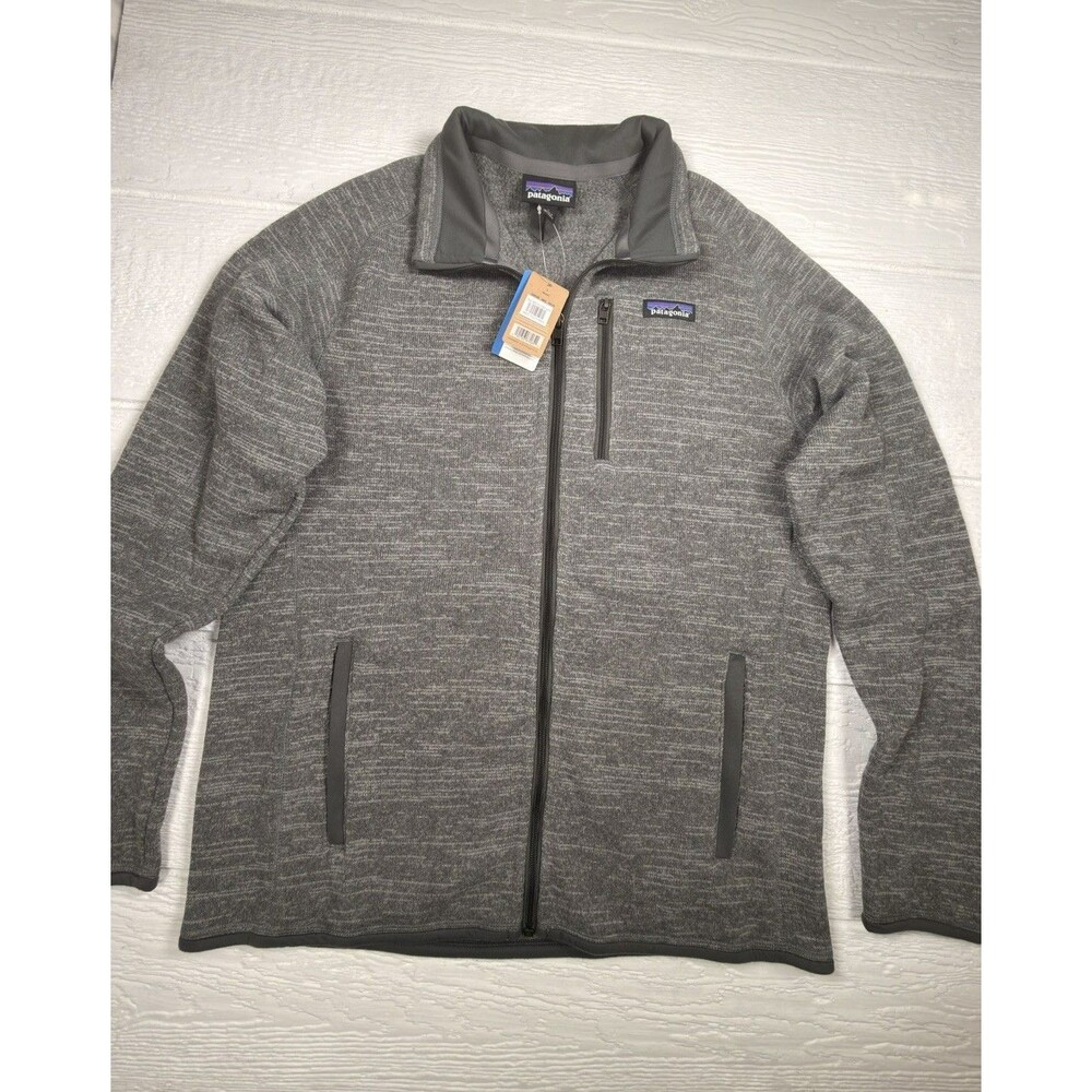 Patagonia Better Sweater Jacket Mens L Nickel Gray Full Zip Fleece NWT 25528